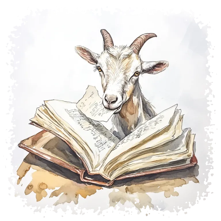 The mischievous farm Goat