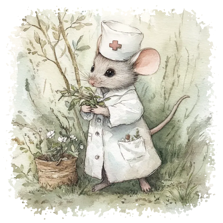 Julia, the ever-helpful mouse medic